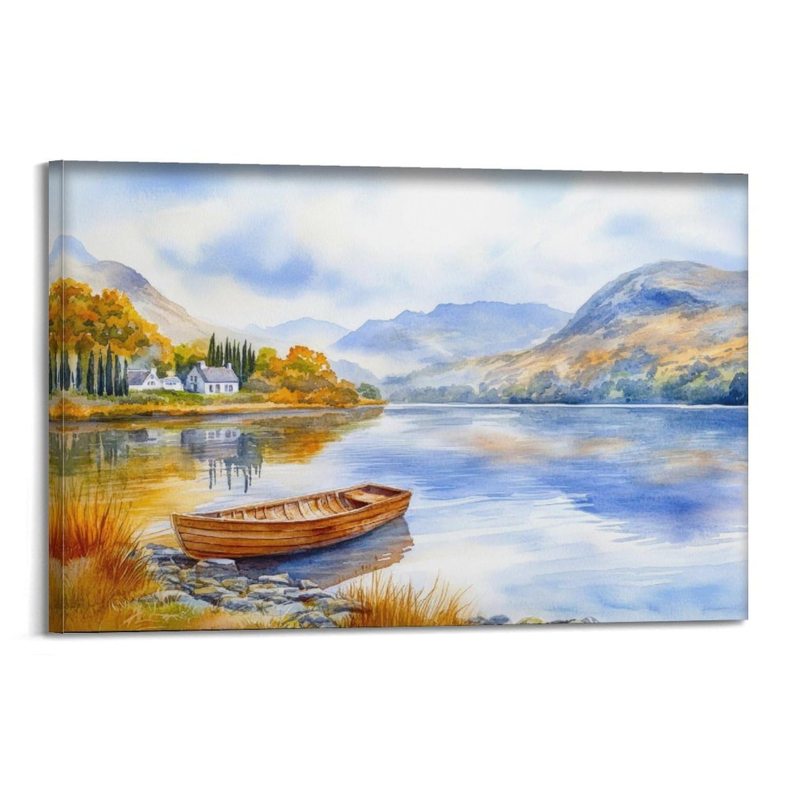 xiaoxiaoshen Lake District England Travel 2 Canvas Poster Wall Art Prints Room Aesthetic Murals Bedroom And Living Decorations 08x12inch(20x30cm)