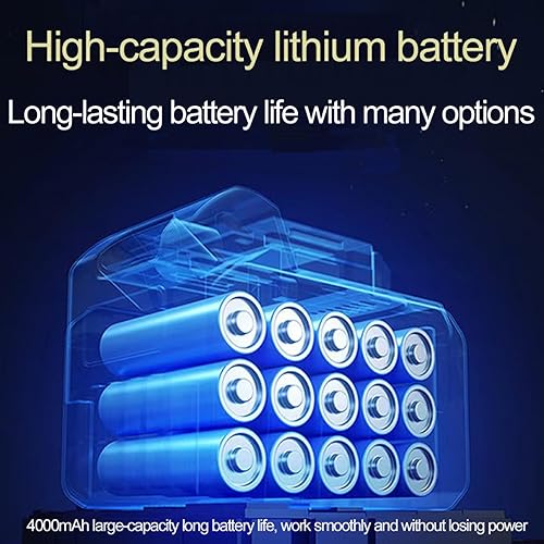 Miniatura 5 de Lavadora a presión inalámbrica, motor sin escobillas de 980 PSI, lavadora a presión portátil con 2 baterías de 4.0 Ah, pantalla táctil LED, boquilla