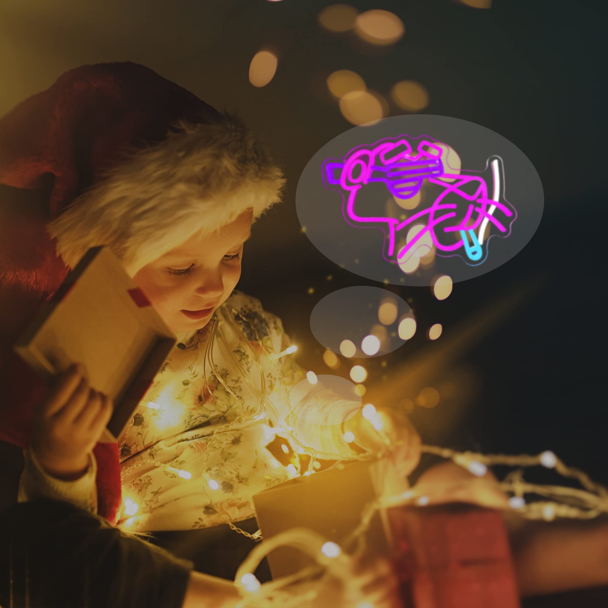 Amazon.co.jp: パンサーピンクネオンサイン、クールなアニメLEDネオン