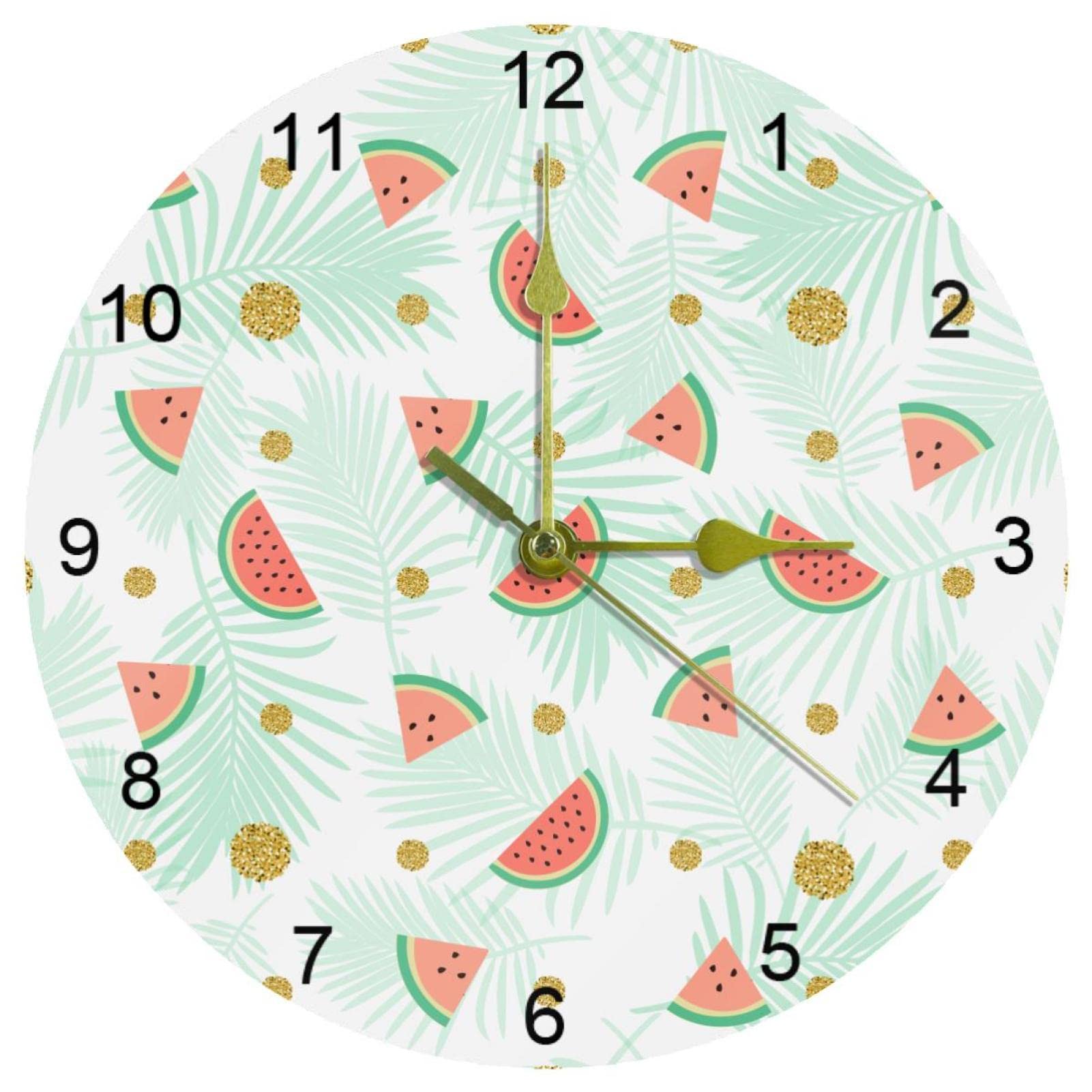 Horloge murale silencieuse sans tic-tac 25.4 cm lisible avec chiffres arabes