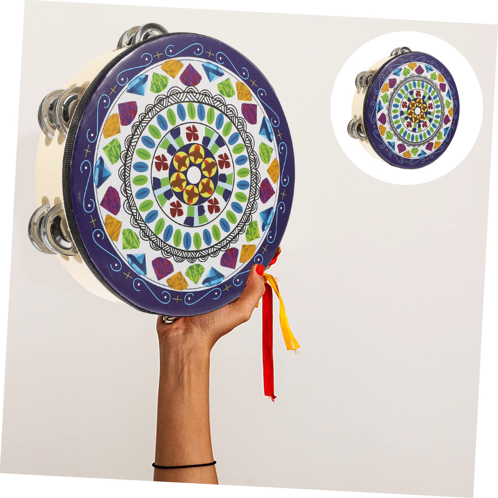 Tamburello 20 Pezzi - Strumento Musicale Portatile Per Bambini E Feste - Foto 8