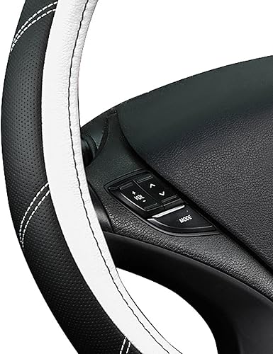 Miniatura 29 de CAR PASS Line Rider - Funda de cuero de microfibra deportiva para volante, ajuste universal para el 95% de camiones, SUV, automóviles, diseño cómodo