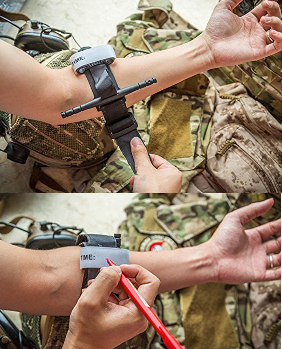 Tourniquet：Emergency Tourniquets, Combat Medical Tourniquet, Hiking First Aid Kit Military Tactical Tourniquet for Bleeding Control, Life Saving Hemorrhage Control, School Training (Black,1-Pack) : Sports & Outdoors