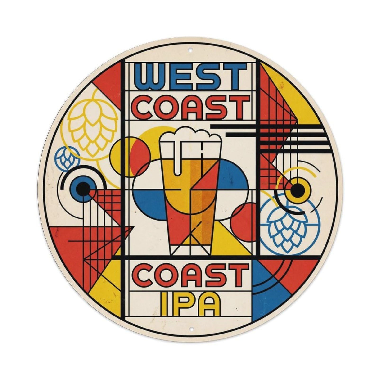 West Coast IPA American Beer Hall Sour Brew Classic Metal Tin Sign