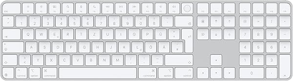 Apple Magic Keyboard mit Touch ID und Ziffernblock für Mac Modelle mit Apple Chip – Deutsch – Weiße Tasten - 1