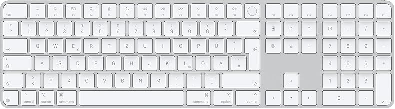 Apple Magic Keyboard mit Touch ID und Ziffernblock für Mac Modelle mit Apple Chip – Deutsch – Weiße Tasten ​​​​​​​