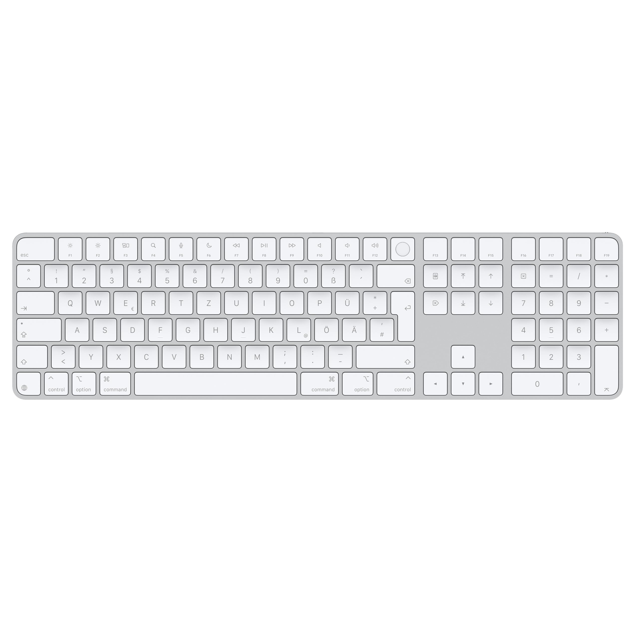 Clavier Apple Magic Keyboard avec Touch ID et Pavé Numérique - Allemand - Touches Blanches