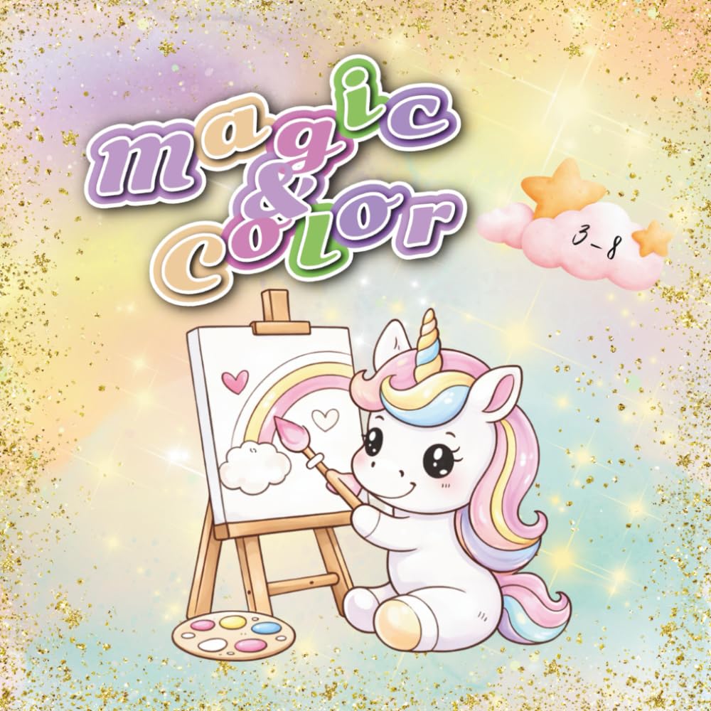 Magic & Color:: Magical Unicorn Coloring Book for Little Artists (Ages 3-8) – Creative Activity Book for Kids – Fantasy, Color & Fun (Mindful Hearts Books)