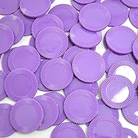 Vista 66 de Smartdealspro 64pcs 1.260 in/1.26 pulgadas plástico opaco aprendizaje contadores discos mini fichas de póquer fichas de juego con caja