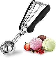 Vista 26 de Cuchara para Galletas Extra Pequeña 1 cucharadita, Cuchara para Helado Mini Profesional de Acero Inoxidable 25 mm, Cuchara para Bolas de Melón