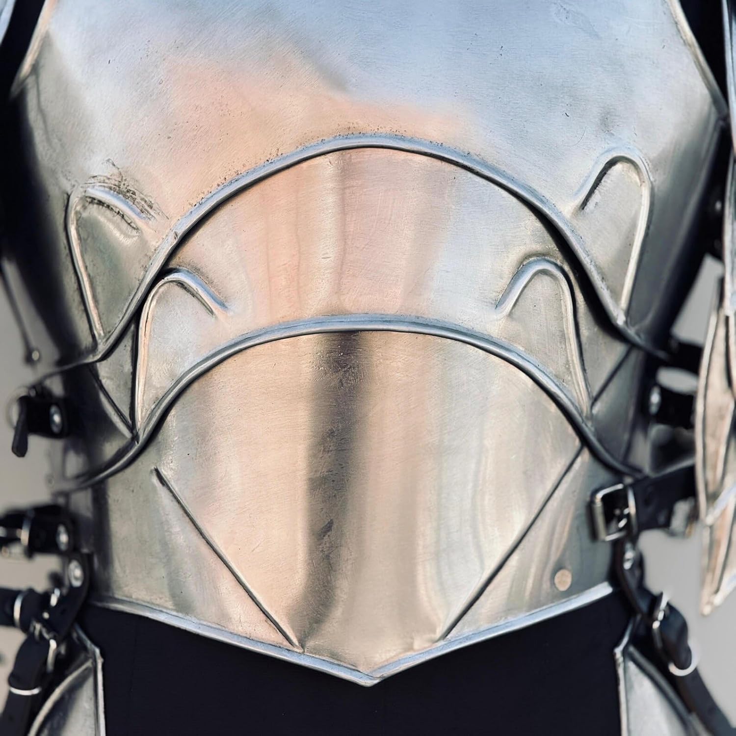 NauticalMart Medieval Knight Lady Half Body Armor- Female Cuirass W Tassets- Women Pauldrons, Bracers, Leg Greaves Armor Suit Cosplay Roleplay & Halloween Costume