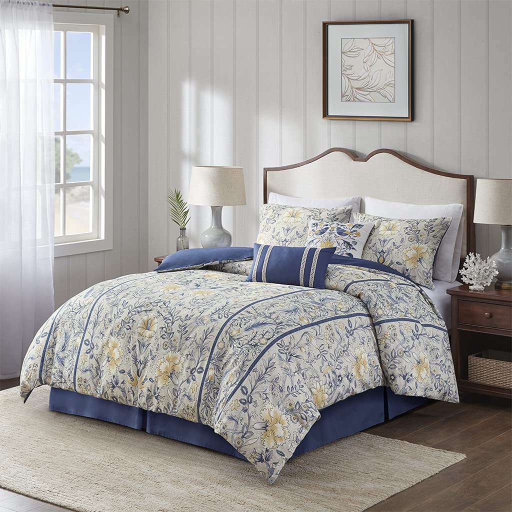 Harbor House Cotton 6 Pcs Comforter Set with Multi Finish HH10-1801