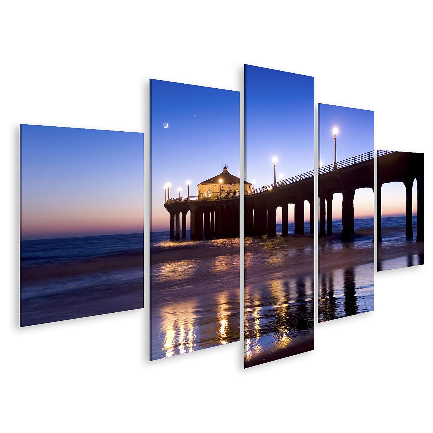 islandburner cuadro sobre lienzo Manhattan Beach muelle crepúsculo erótico imágenes murales póster