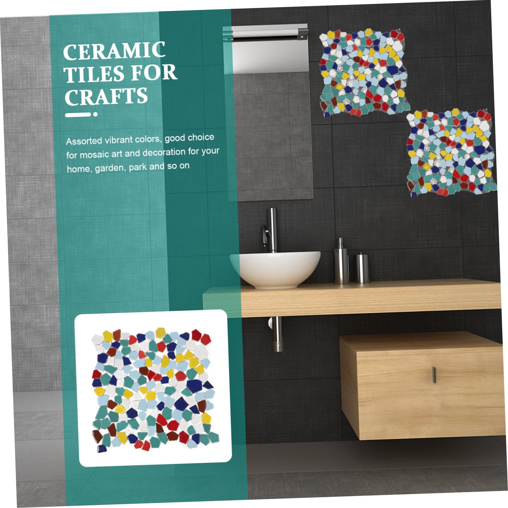 Forniture Per Artigianato in Mosaico Piastrelle in Mosaico Di Ceramica Pezzi Misti Per Larredamento Della Casa