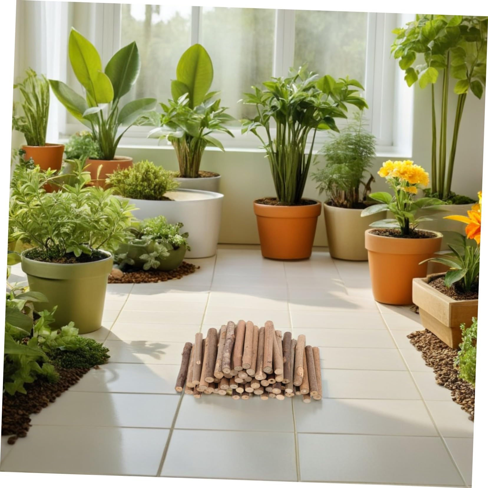 100 Pezzi Mini in Legno Naturale per Decorazioni Fai da Te Centrotavola Stile Country e Accessori Foto Artigianali