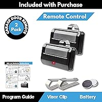 Vista 5 de 2X para el mando a distancia de abridor de puerta de cochera 891LM Chamberlain Craftsman Liftmaster de reemplazo, clic de cochera universal de 1993