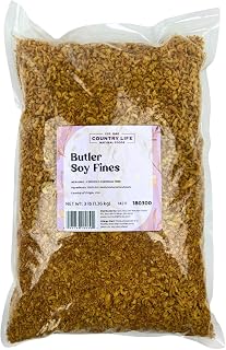 Butler Soy Fines, aka 'Fine Minced Soy Curls', Non-GMO Meat Alternative, 100% Whole Soybeans, High Protein, Gluten-Free, 3 lb