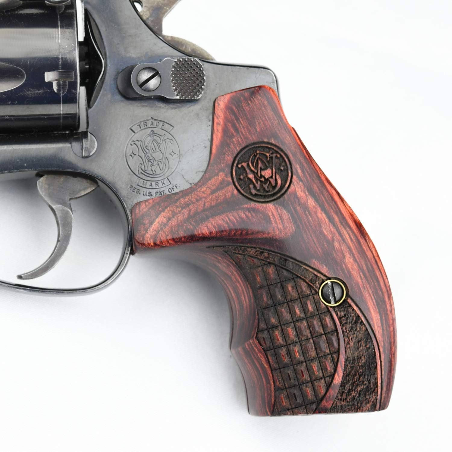 Altamont - S&W J Round Revolver Grips - Boot - Real Wood Gun Grips fit Smith & Wesson J Frame Round Butt .38 Special and 9mm Revolvers - Made in USA
