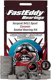 FastEddy Bearings Compatible with Serpent S411 Sport Ceramic Sealed Bearing Kit
