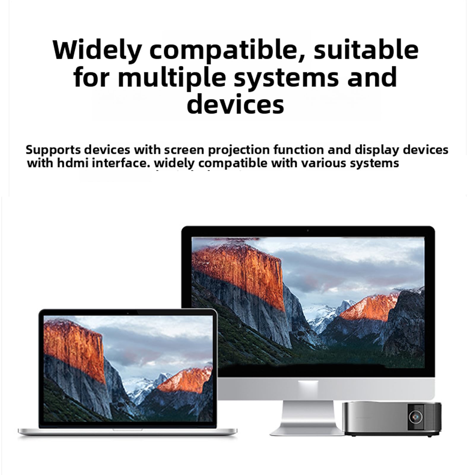 Sxhlseller Dispositivo di Mirroring dello Schermo Wireless 1080P HDMI per Proiettore Portatile