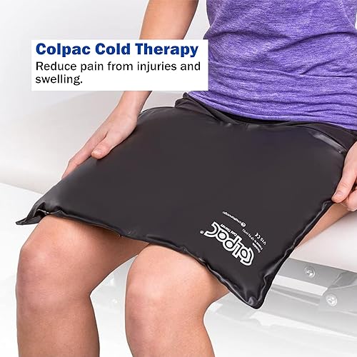 Miniatura 10 de Chattanooga ColPac, paquete de hielo de gel reutilizable para terapia de frío, 6.5 x 11 pulgadas, paquete de 2 unidades, poliuretano negro, con una