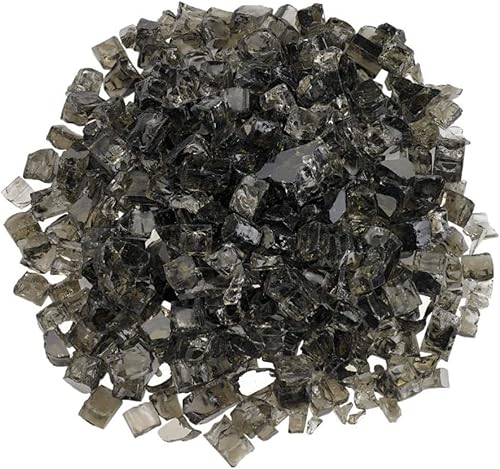 American Fireglass vidrio refractario para fuego, con vidrio para hogar y vidrio para fuego de hoyo, 10 libras, Bronce