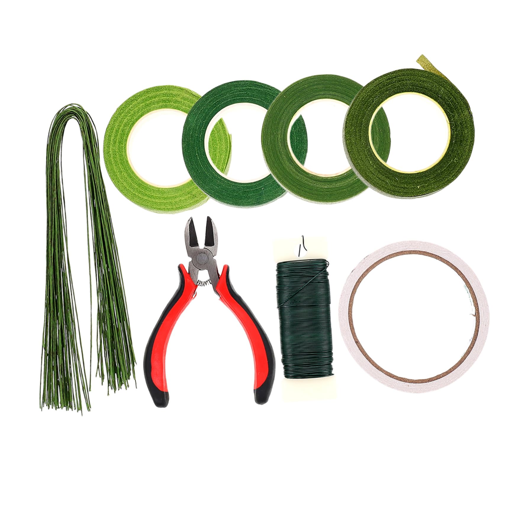 BEBEMOKO Floral Stems for Vase 8pcs Artificial Lily Flowers Double-Sided Tape for DIY Flower Arrangement