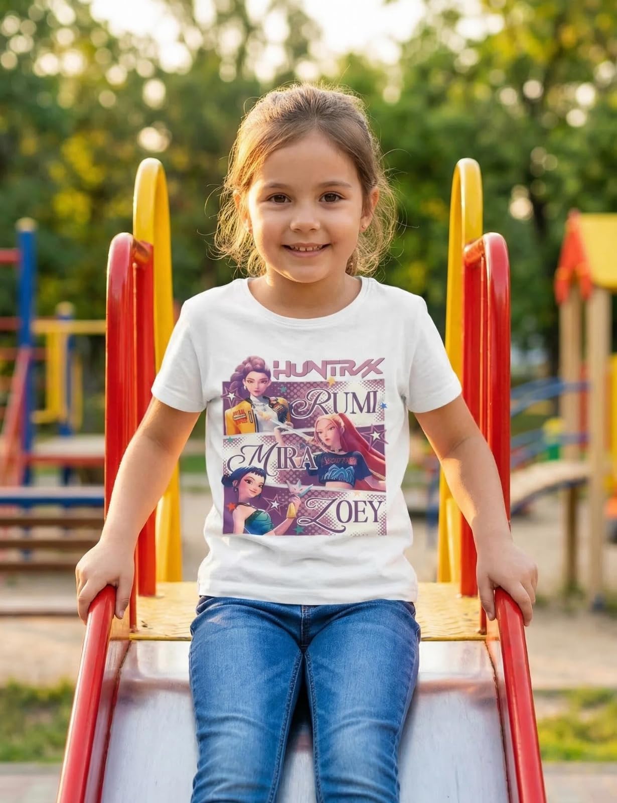 Vicyol S&D Camiseta K-Pop para Niños y Niñas. Camiseta de la Serie de Moda Huntrix. Camiseta de Las Guerreras de H. — view 3