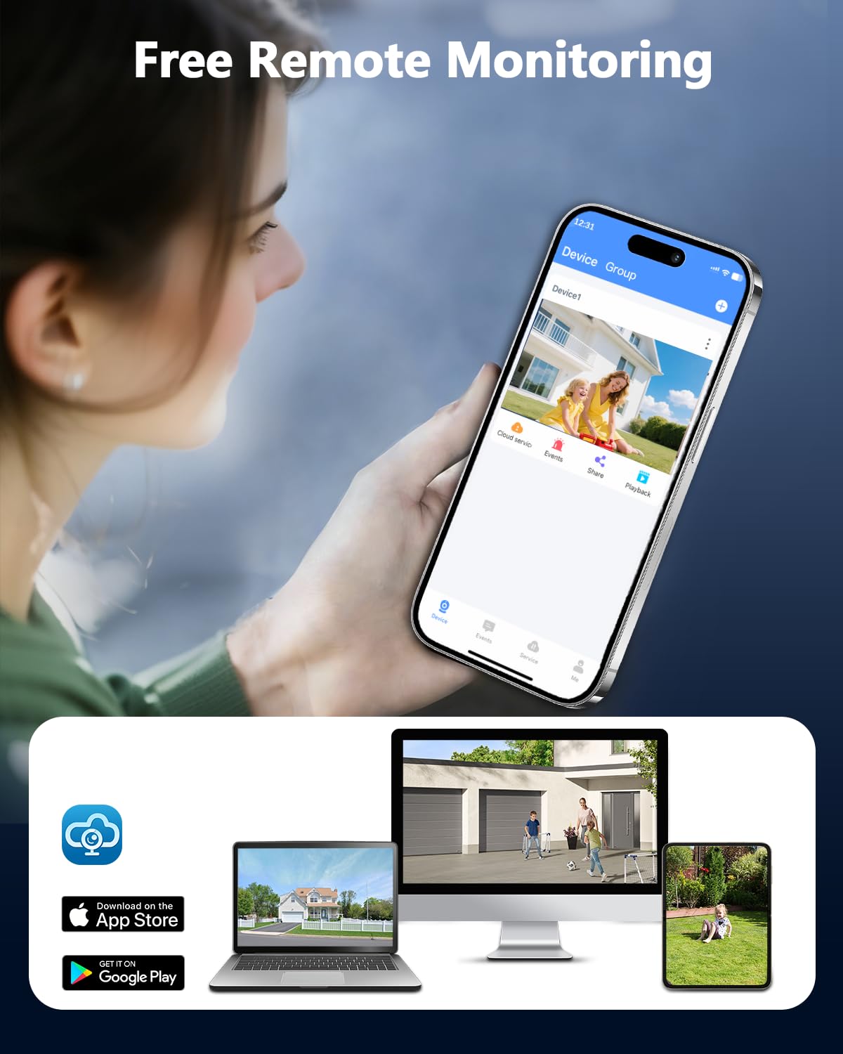 (HD 3K 5.0MP e 60 giorni di stoccaggio) Sistemi di telecamere di sicurezza POE rilevati AI, sistema video di sorveglianza esterna OOSSXX a 8 canali, 4 telecamere impermeabili IP67 con audio, 2 TB