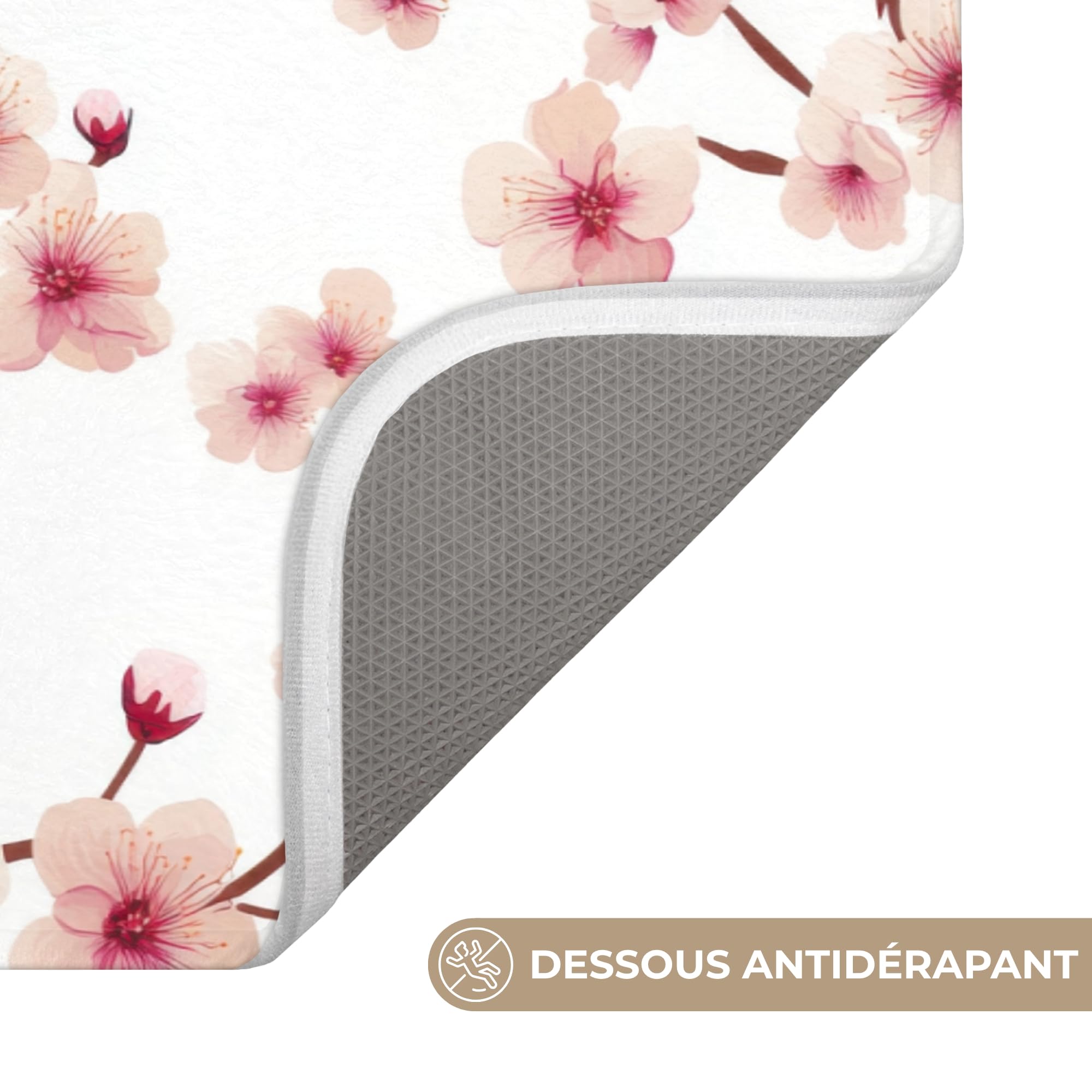 Tapis Salle De Bain Decoration Absorbant Antidérapant Lavable Non