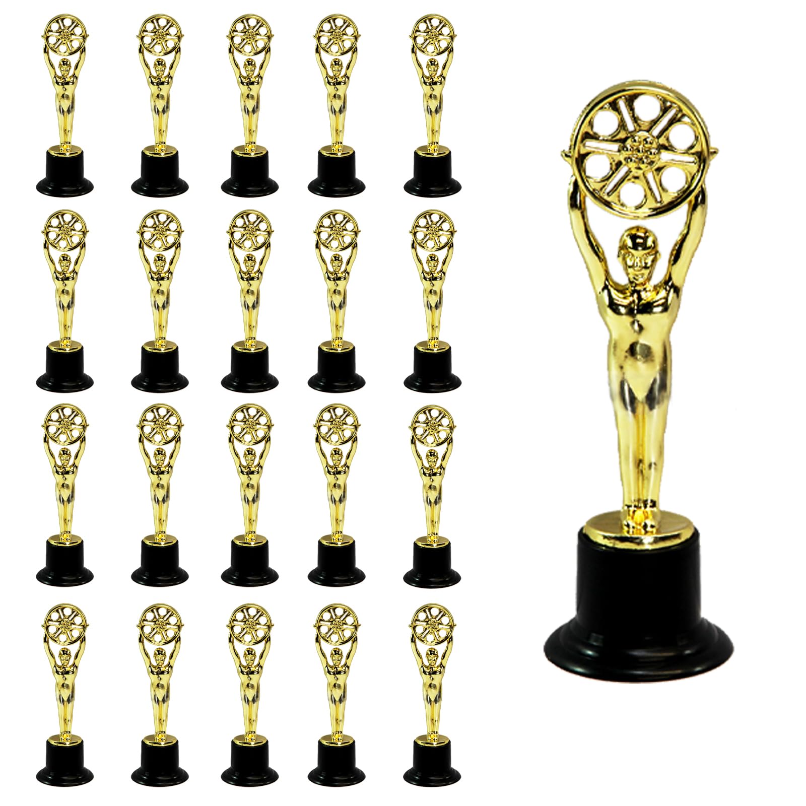 4 Trofei D'Oro In Plastica - Stampo Per Figurine, Premiazioni, Feste Sportive | 15cm - Foto 4