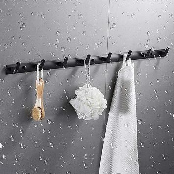 Durable Wall Mounted Hooks Aluminum Entryway Wall Mounted Coat Rack, Hat Hanger Rack for Hallway Bathroom Bedroom Living Room Smooth