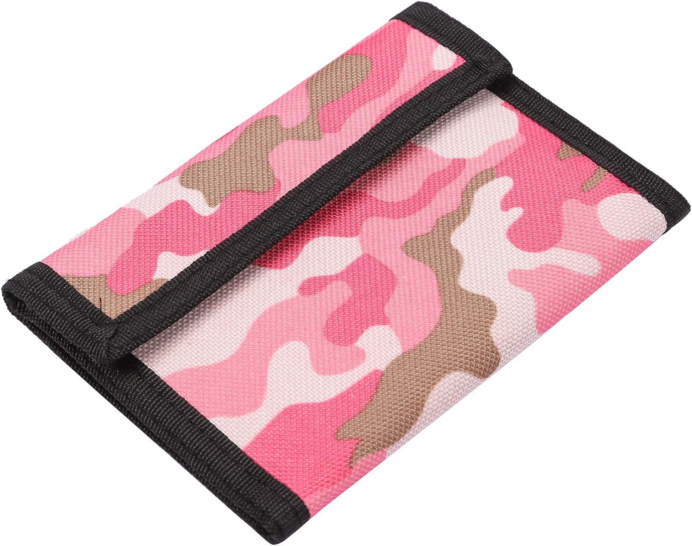 Camouflage Kids Wallet Nylon Trifold Children Wallets for Boys/Girls - Pink Camouflage