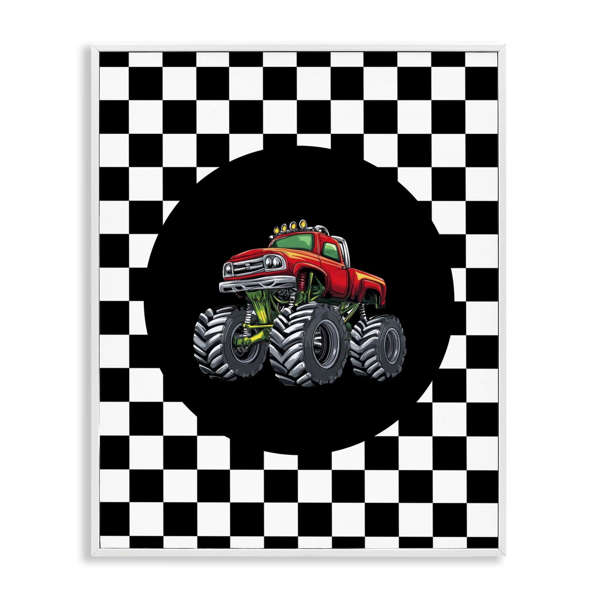 Cadre Monster Truck Dude affiche Kim Allen Stupell Industries 35x27cm