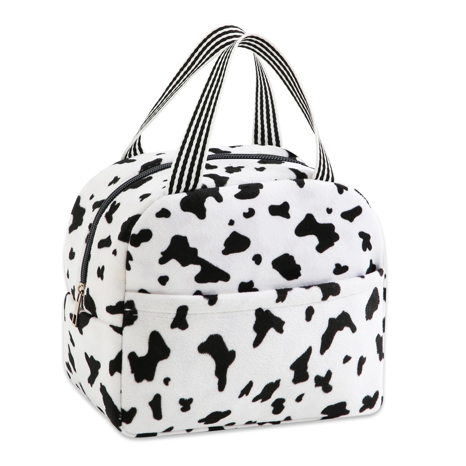 Binoster Cow Gifts for Women Insulated Lunch Bags Kawaii Cooler Lunch Bag Cow Print Packed Lunch Box Tote Bag Cute Stuff Gifts for Women Girlfriend Cow Lovers