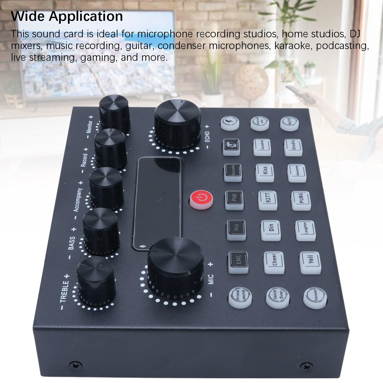 Amazon.com: Gaming Audio Mixer Soundboard, Podcast Sound Board