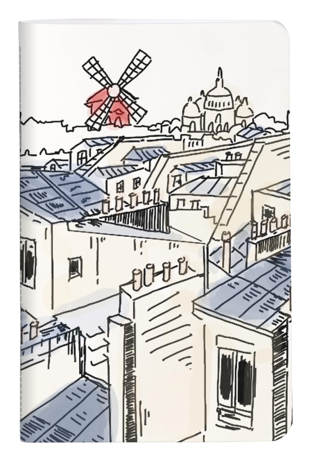 Clairefontaine Moulin Rouge 812431C Notebook with Thread Binding 7.5 x 12 cm 24 Sheets Blank Assorted Pack of 1