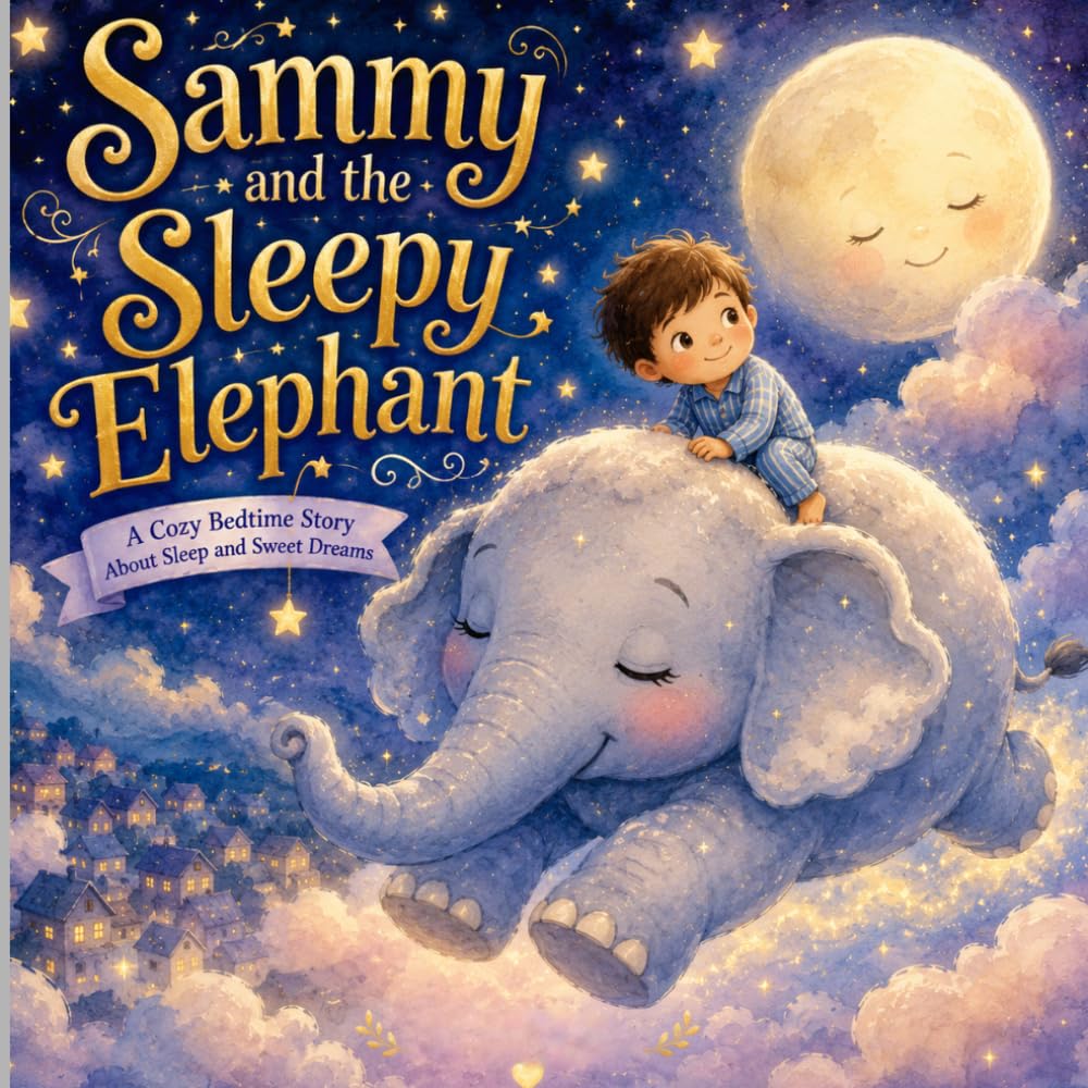 Sammy and the Sleepy Elephant: A Cozy Bedtime Story About Sleep and Sweet Dreams