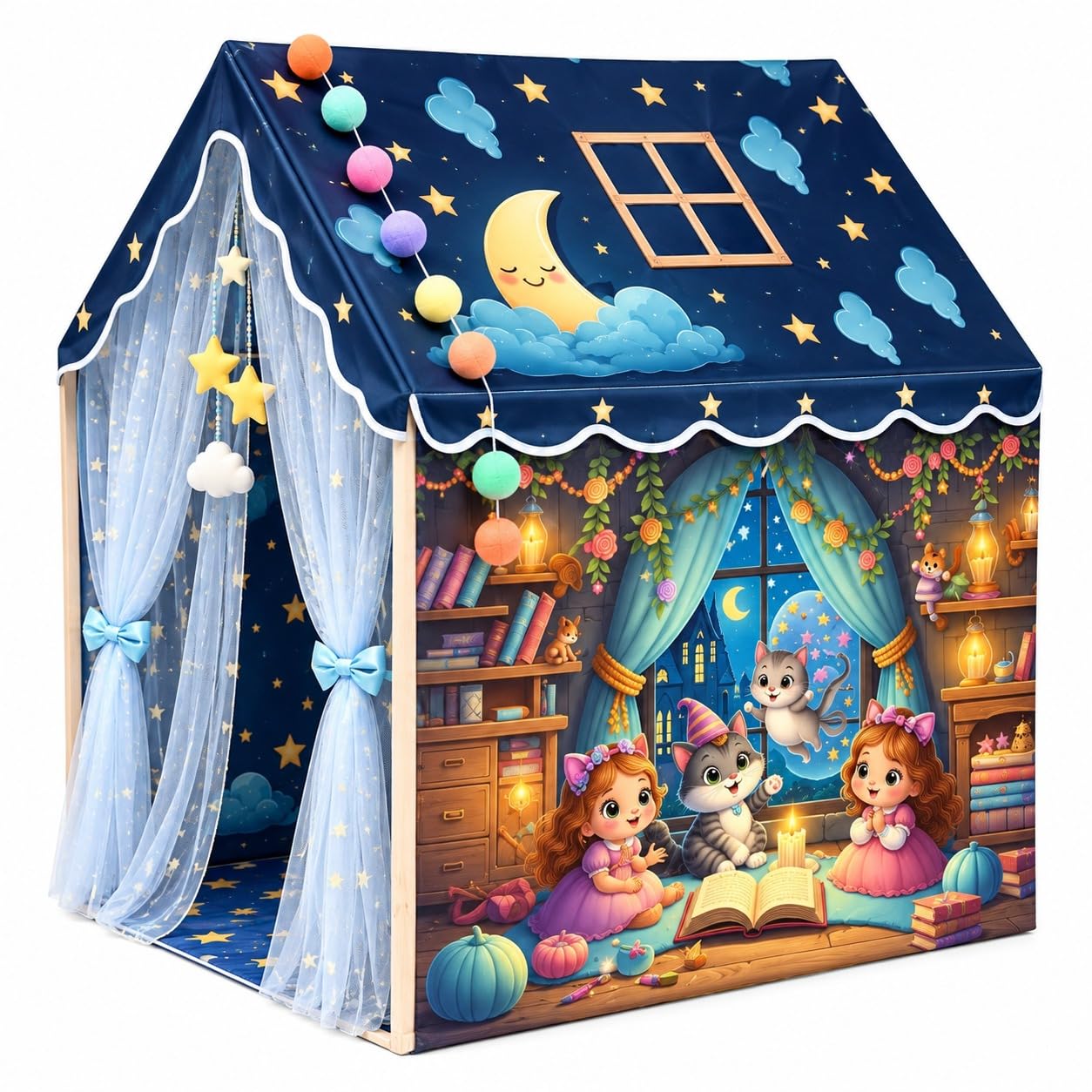 Kids Play Tent House - Colorful & Foldable! -12