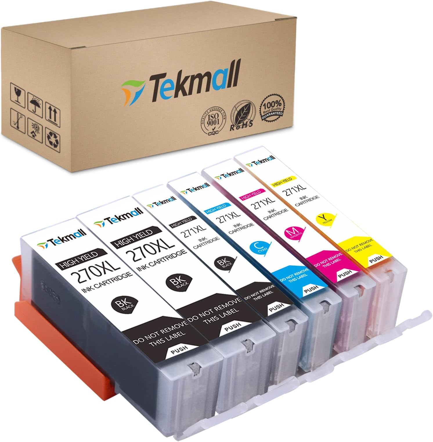 Compatible Ink Cartridges Replacement for PGI-270XL CLI-271XL Work with PIXMA TS5020, TS6020, MG6821,MG5720, MG5721,MG5722,MG6820,MG6822 Printers-6 Packs(No Grey)