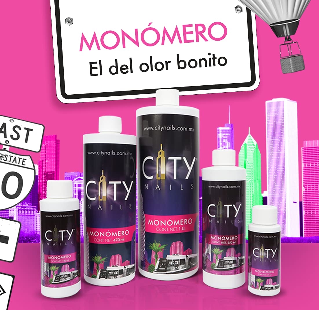 Nail Liquid Monomer SET EMA Professional Grade for Acrylic Powder System, 4 fl OZ., 3 Pieces