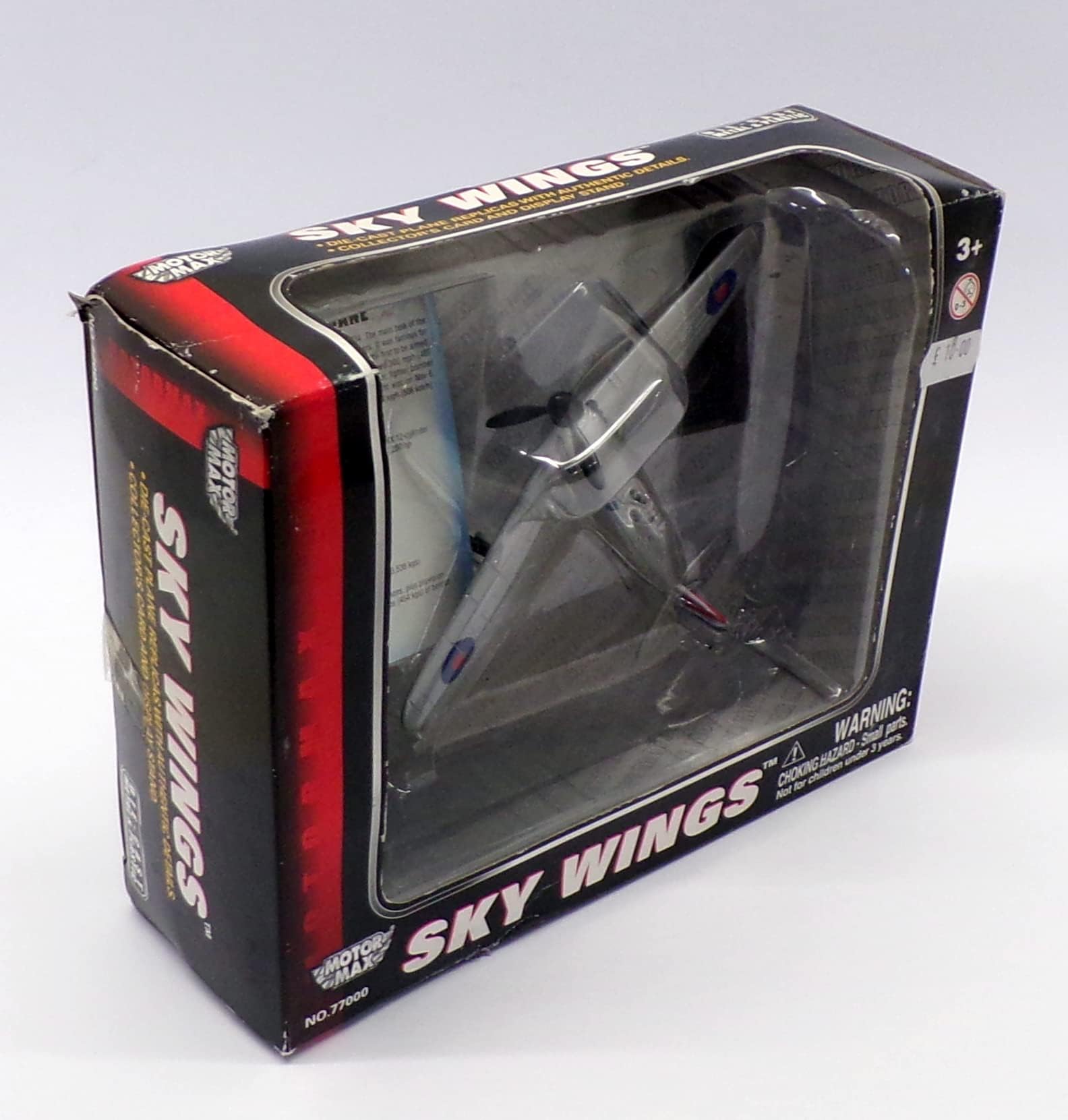 SportsMarket Richmond Toys Motormax Sky Wings Classic Hurricane Aircraft Die-Cast Model Approx 1:100 Scale with Authentic Details