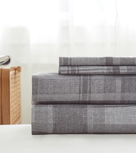 Miniatura 2 de KeoWin Juego de sábanas de bolsillo profundo, sábanas individuales de 18 pulgadas de profundidad, juego de sábanas de 4 piezas transpirables y