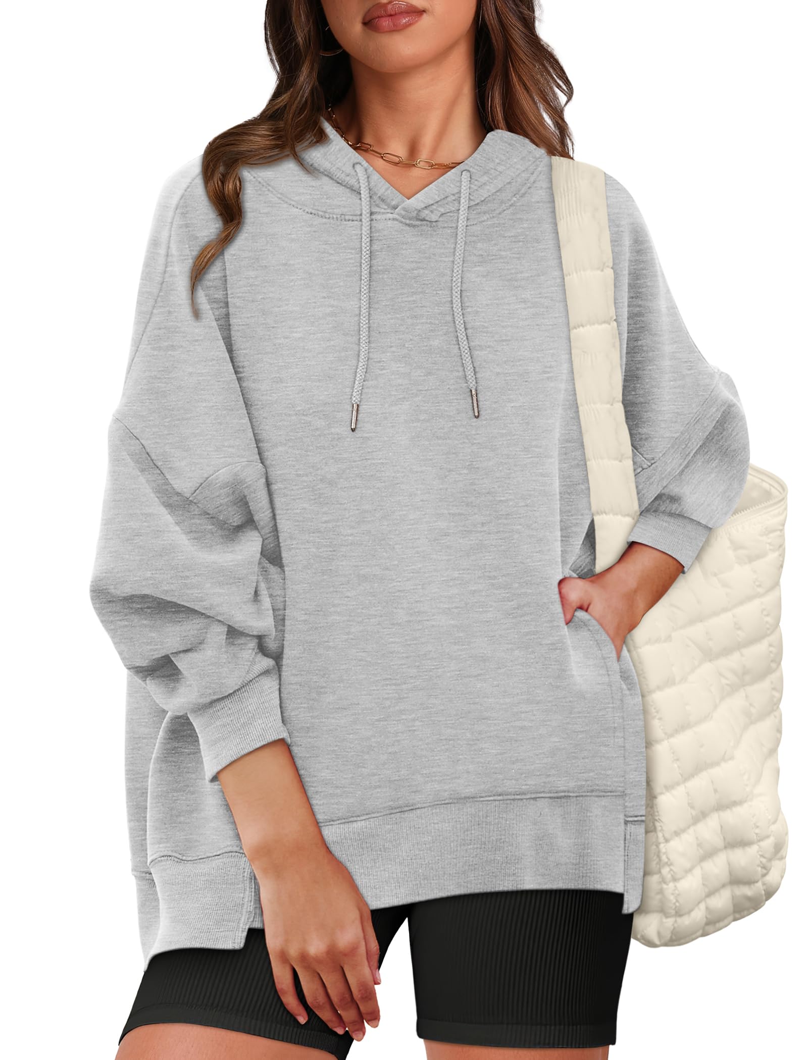 XIEERDUO Womens Oversized Hoodies Sweatshirt-Pullover Sweatshirts with Pockets Fall Outfits 2024
