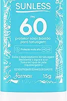 Protetor Solar Bastão FPS60 para Tatuagem Sunless 200 g