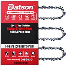 3PC 10 Inch Pole Saw Chain for Harbor Freight Atlas 56934, 10" Polesaw Chain for Makita EY401MP EY2650H25H, Chainsaw Chain for Poulan PLN1510 and Echo Models - 3/8" - .050" - 39 Drive Links