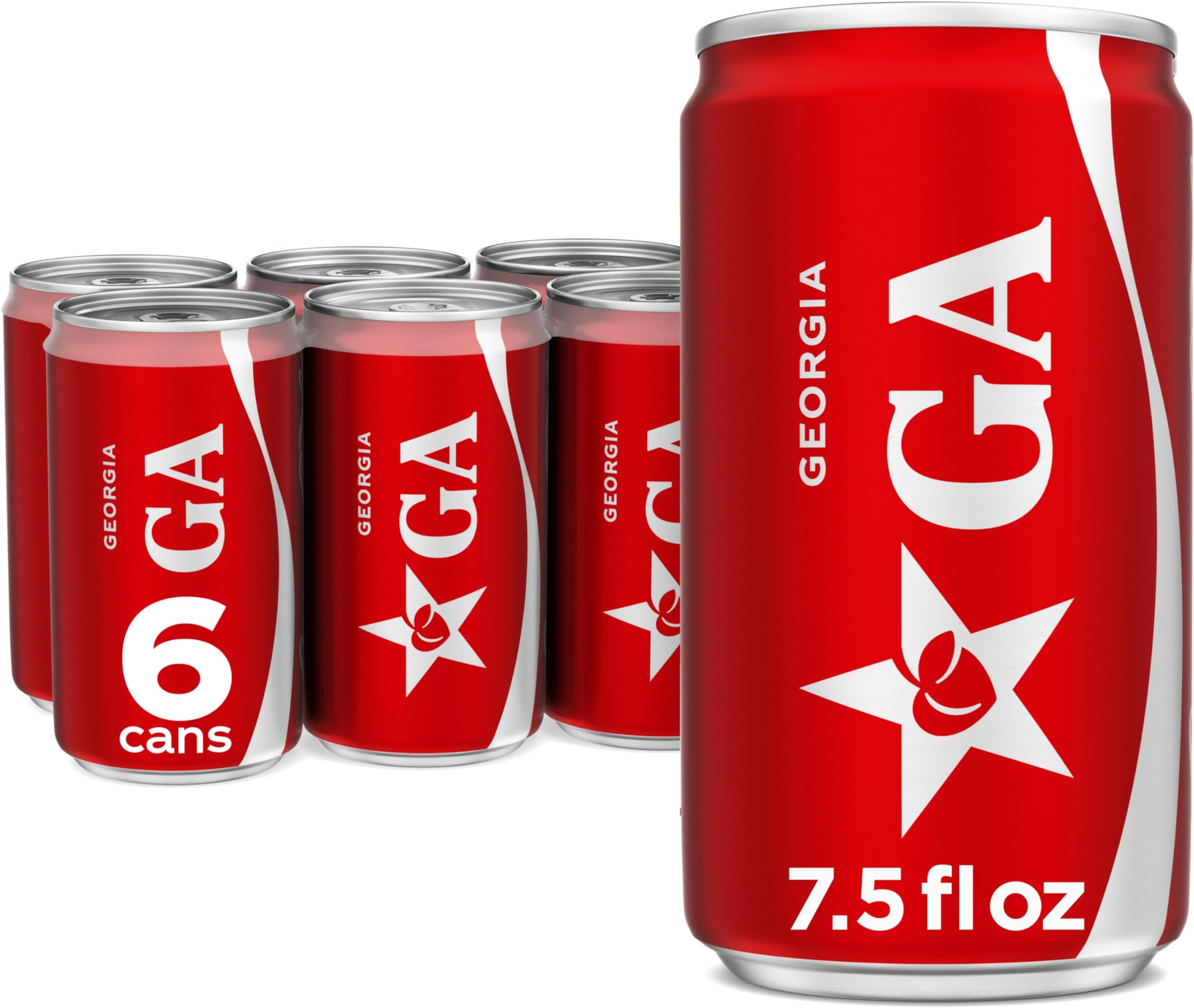Soda Soft Drink Mini Cans, 7.5 fl oz, 6 Pack