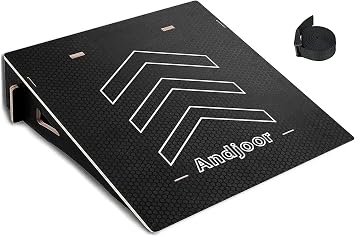 Kids Jumping Ramp for Skateboard, Bike, Scooter, BMX, RC Car and Dirt Bike, 25.2 in, Black