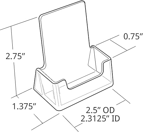 Miniatura 2 de Azar Displays 252011 Soporte vertical transparente para tarjetas de visita y tarjetas de regalo, soporte para encimera, se adapta a tarjetas de