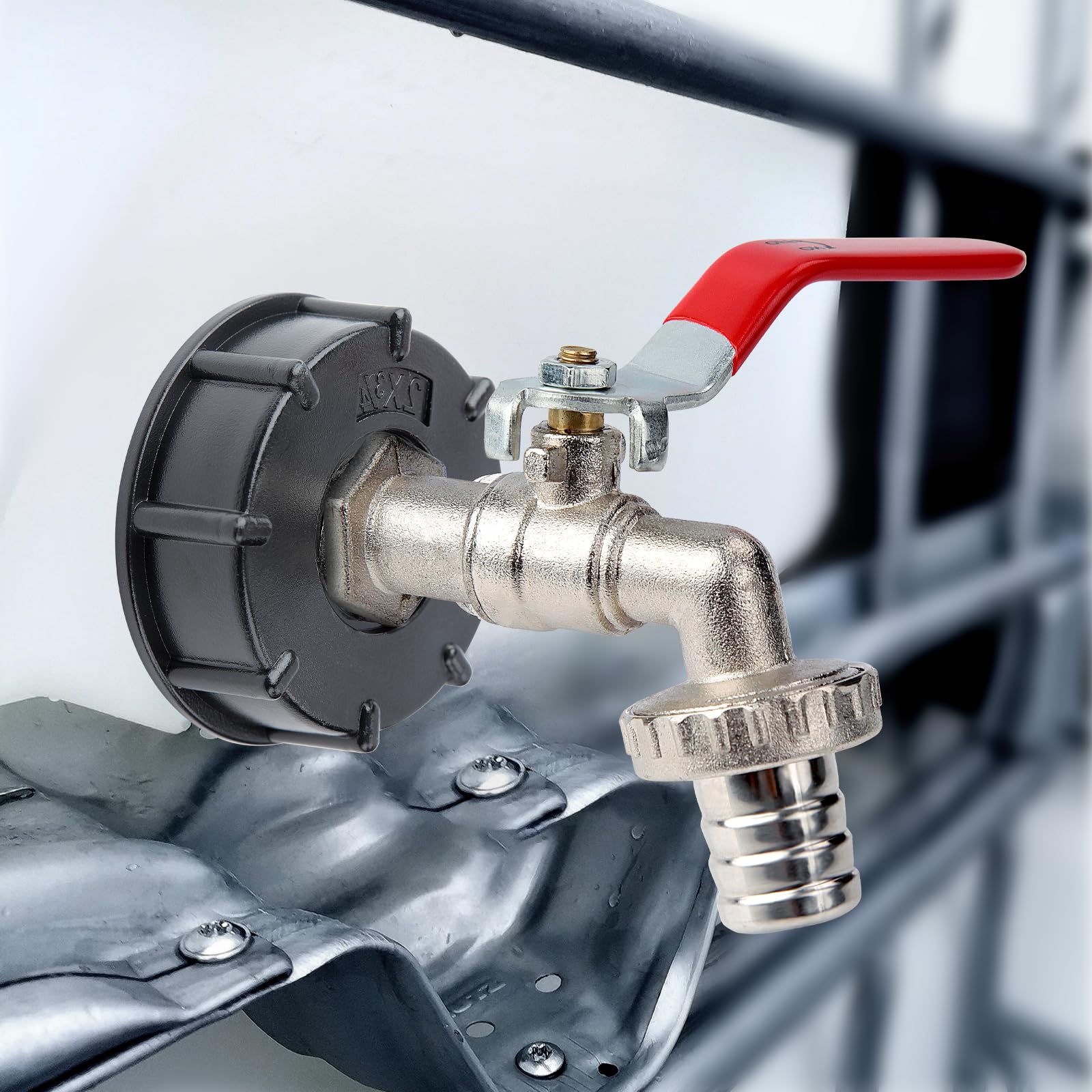 IBC Auslaufhahn Set 3/4 Zoll - Für 1000l Wassertank & Regentonne